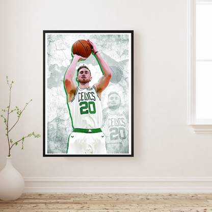 Gordon Hayward Matte Paper Poster, Frames & Hanger, NBA Fan Gift