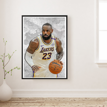 LeBron James Matte Paper Poster, Frames & Hanger
