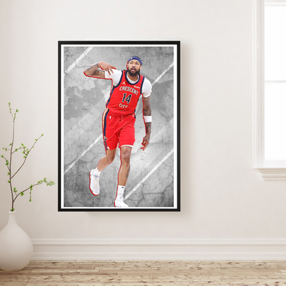 Brandon Ingram Matte Paper Poster, Frames & Hanger, NBA Fan Gift