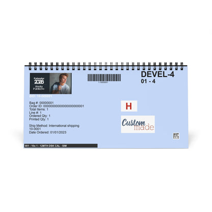Rudy Pankow 2026 Desk Calendar | Premium Spiral Bound Celebrity Photo Calendar | Collectible Fan Gift | Stylish Desk & Office Décor