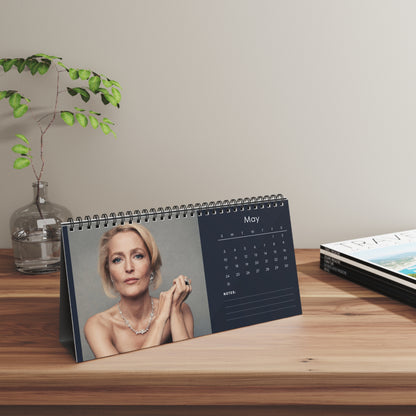 Gillian Anderson 2026 Desk Calendar | X-Files Star | Celebrity Desk Décor | Fan Gift for Collectors | TV & Movie Icon Calendar