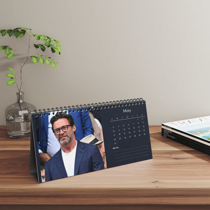 Hugh Jackman 2026 Desk Calendar | Celebrity Photo Calendar | Star Gift | Desk Décor