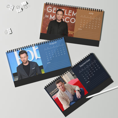 Ewan McGregor 2026 Desk Calendar | Obi-Wan Kenobi Actor | Moulin Rouge & Star Wars Calendar | Celebrity Gift | Office Decor