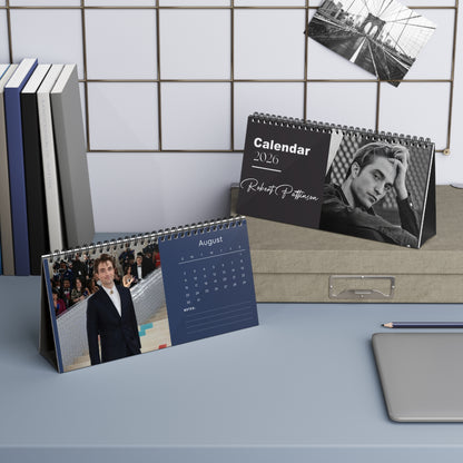 Robert Pattinson 2026 Desk Calendar | Premium Celebrity Photo Calendar | Stylish Desk Décor & Fan Gift