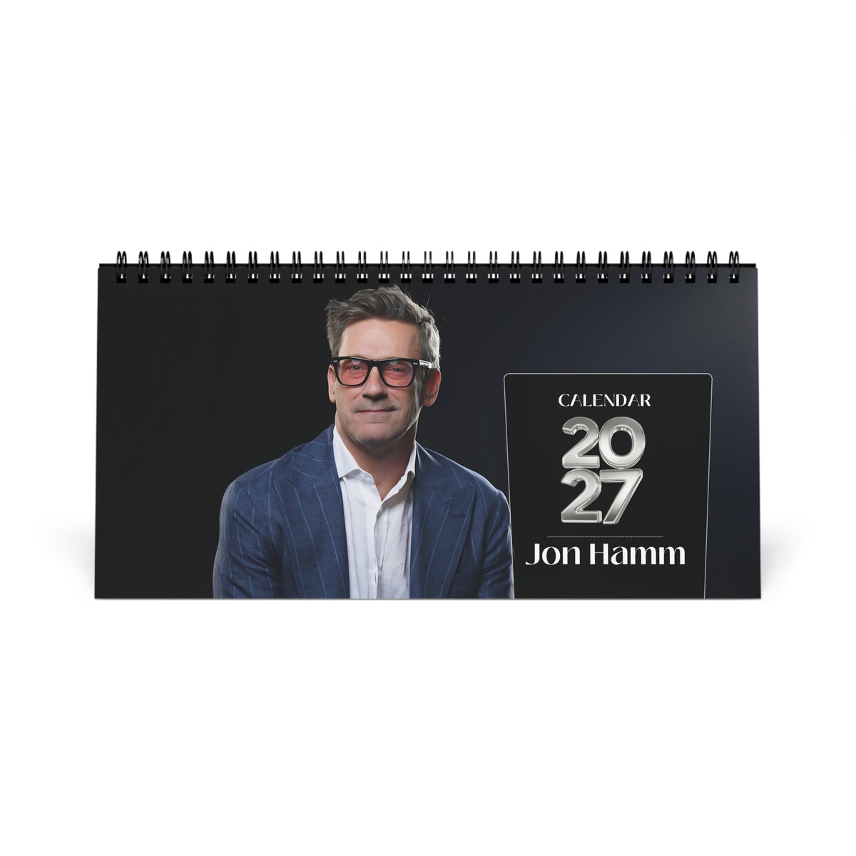 Jon Hamm 2027 Desk Calendar Vol 2 | Spiral Bound Photo Calendar | Fan Gift
