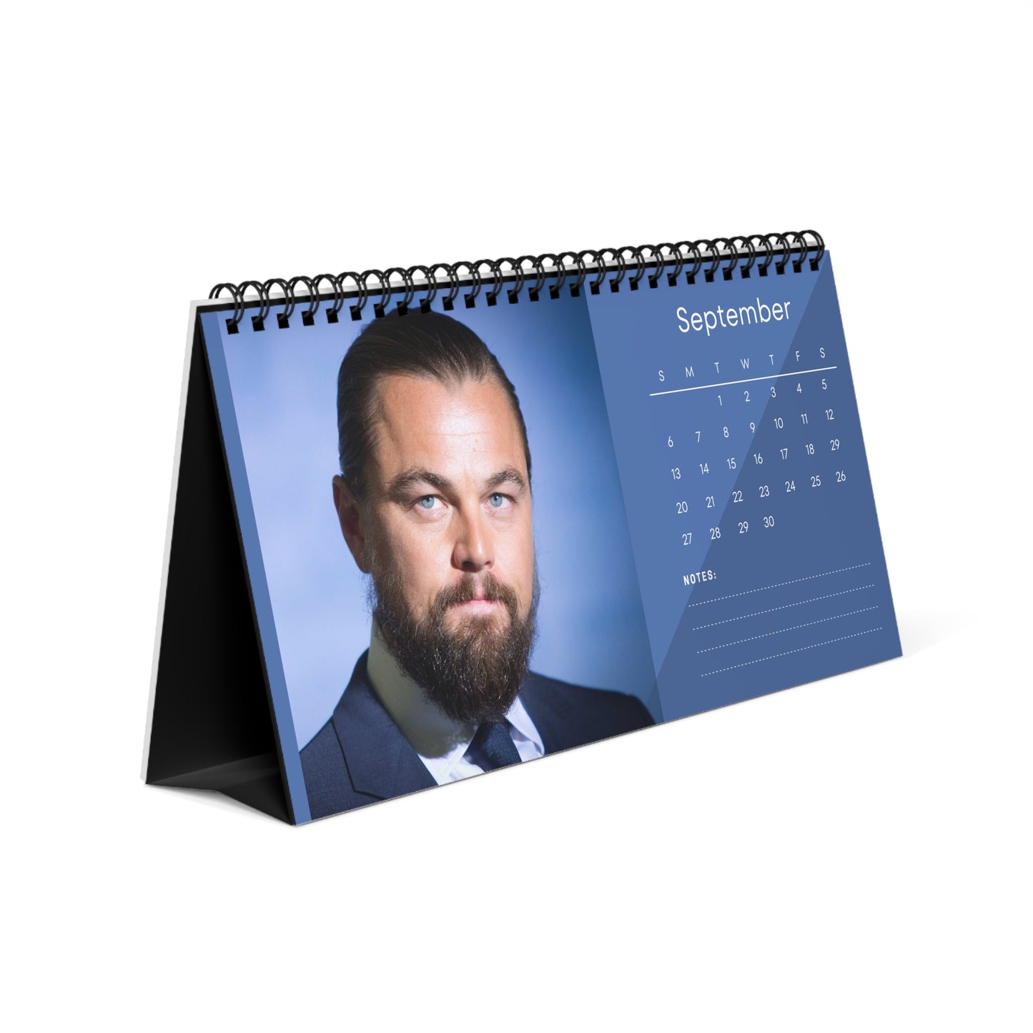 Leonardo DiCaprio 2026 Desk Calendar | Premium Spiral Bound Celebrity Photo Calendar | Collectible Fan Gift | Stylish Desk & Office Décor