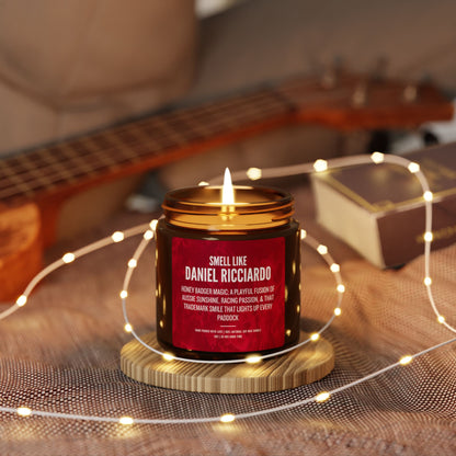 Daniel Ricciardo Scented Candle for fan Gift | Luxury Soy Candle | F1 Fan Gift