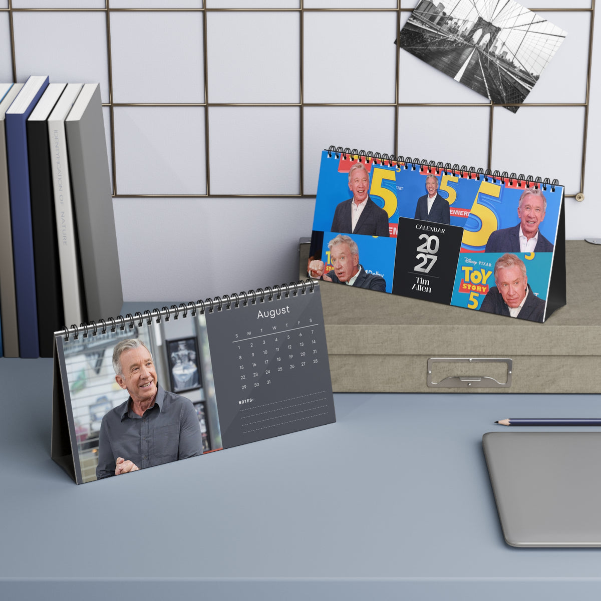 Tim Allen 2027 Desk Calendar Vol 1 | Spiral Bound Photo Calendar | Fan Gift