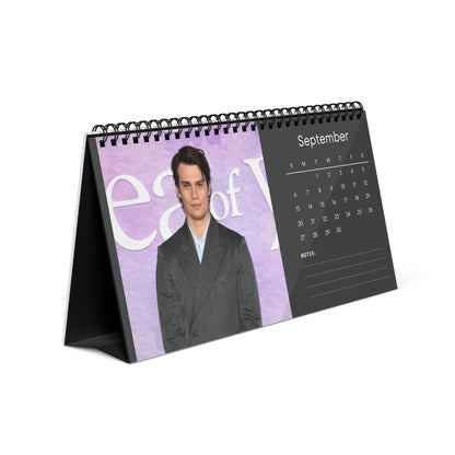 Nicholas Galitzine 2026 Desk Calendar | Celebrity Spiral Bound Photo Calendar | Fan Collectible Gift | Stylish Desk & Office Décor