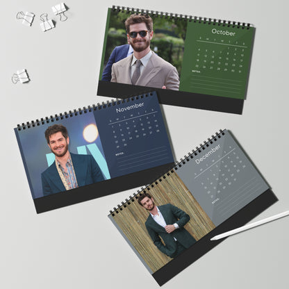 Andrew Garfield 2026 Desk Calendar |  Celebrity Gift | Office Decor