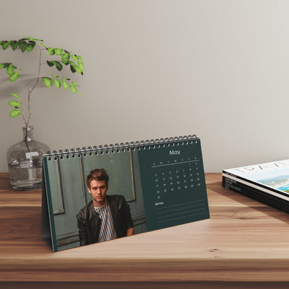 Brandon Flynn 2026 Desk Calendar | Premium Spiral Bound Celebrity Photo Calendar | High-Quality Gift for Fans & Desk Décor