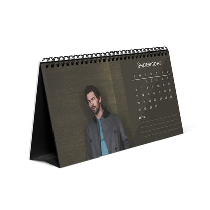 Michiel Huisman 2026 Desk Calendar | Premium Spiral Bound Celebrity Photo Calendar | High-Quality Fan Gift & Desk Décor