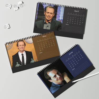 Steve Buscemi 2027 Desk Calendar | Spiral Bound Photo Calendar | Fan Gift
