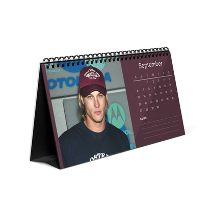 Travis Fimmel 2026 Desk Calendar | Premium Spiral Bound Celebrity Photo Calendar | High-Quality Fan Gift & Desk Décor