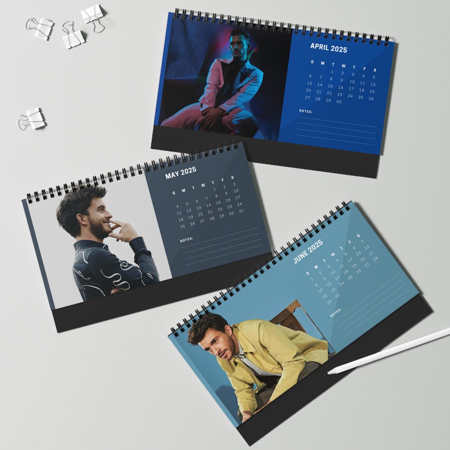 Jonathan Bailey 2025 Desk Calendar | Jonathan Bailey Calendar | Fan Gift