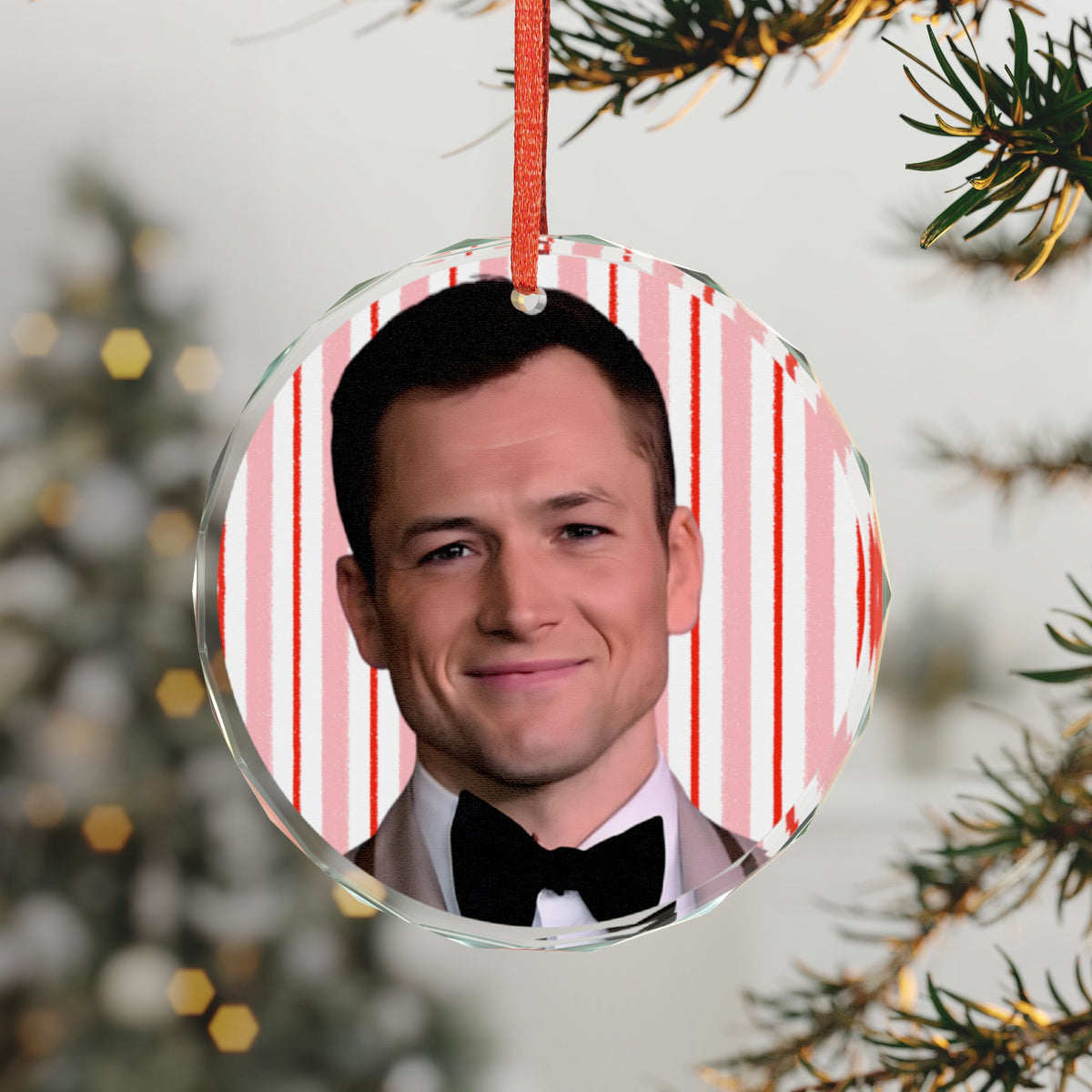 Taron Egerton Christmas Ornament | Celebrity Fan Gift Keepsake