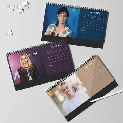 Kristen Stewart 2026 Desk Calendar | Premium Spiral Bound Celebrity Photo Calendar | Collectible Fan Gift | Stylish Desk & Office Décor