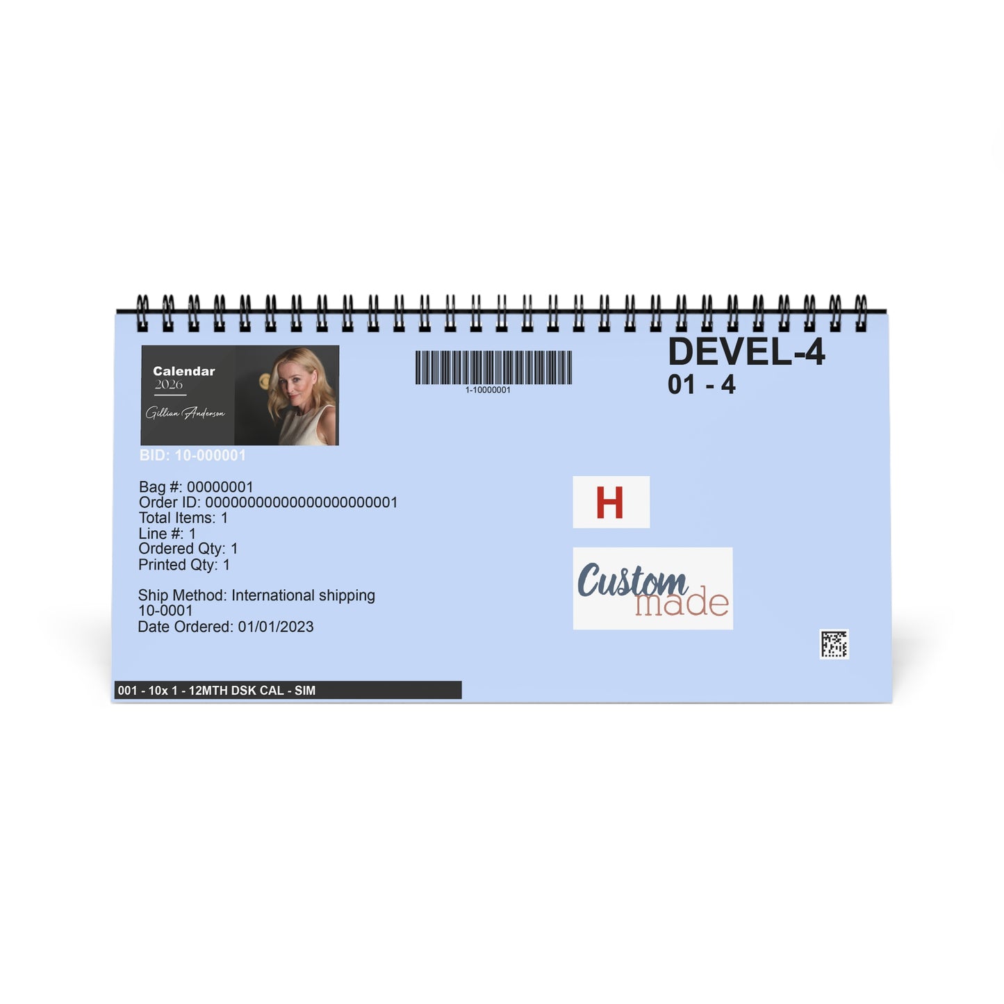 Gillian Anderson 2026 Desk Calendar | X-Files Star | Celebrity Desk Décor | Fan Gift for Collectors | TV & Movie Icon Calendar