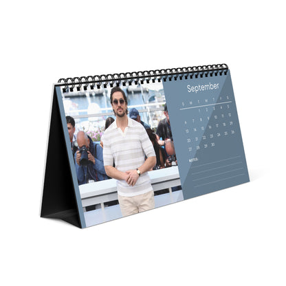 Lucas Bravo 2026 Desk Calendar | Premium Spiral Bound Celebrity Photo Calendar | Stylish Collectible Gift for Fans & Desk Décor