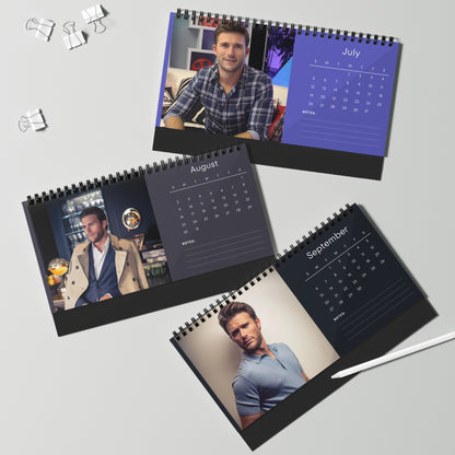 Scott Eastwood 2026 Desk Calendar | Celebrity Photo Calendar | Stylish Desk Accessory & Perfect Fan Gift