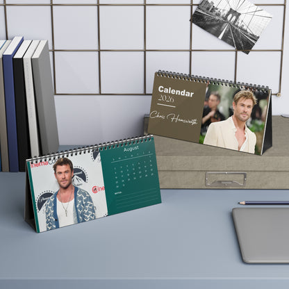 Chris Hemsworth 2026 Desk Calendar |  Celebrity Gift | Office Decor