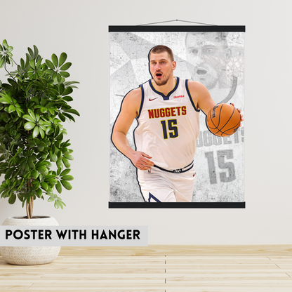 Nikola Jokić Matte Paper Poster, Frames & Hanger