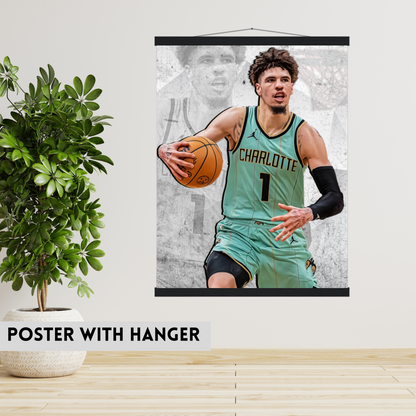 LaMelo Ball Matte Paper Poster, Frames & Hanger