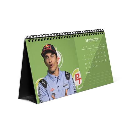 Marc Márquez 2026 Desk Calendar | Premium Spiral Bound MotoGP Star Photo Calendar | High-Quality Fan Gift & Desk Décor