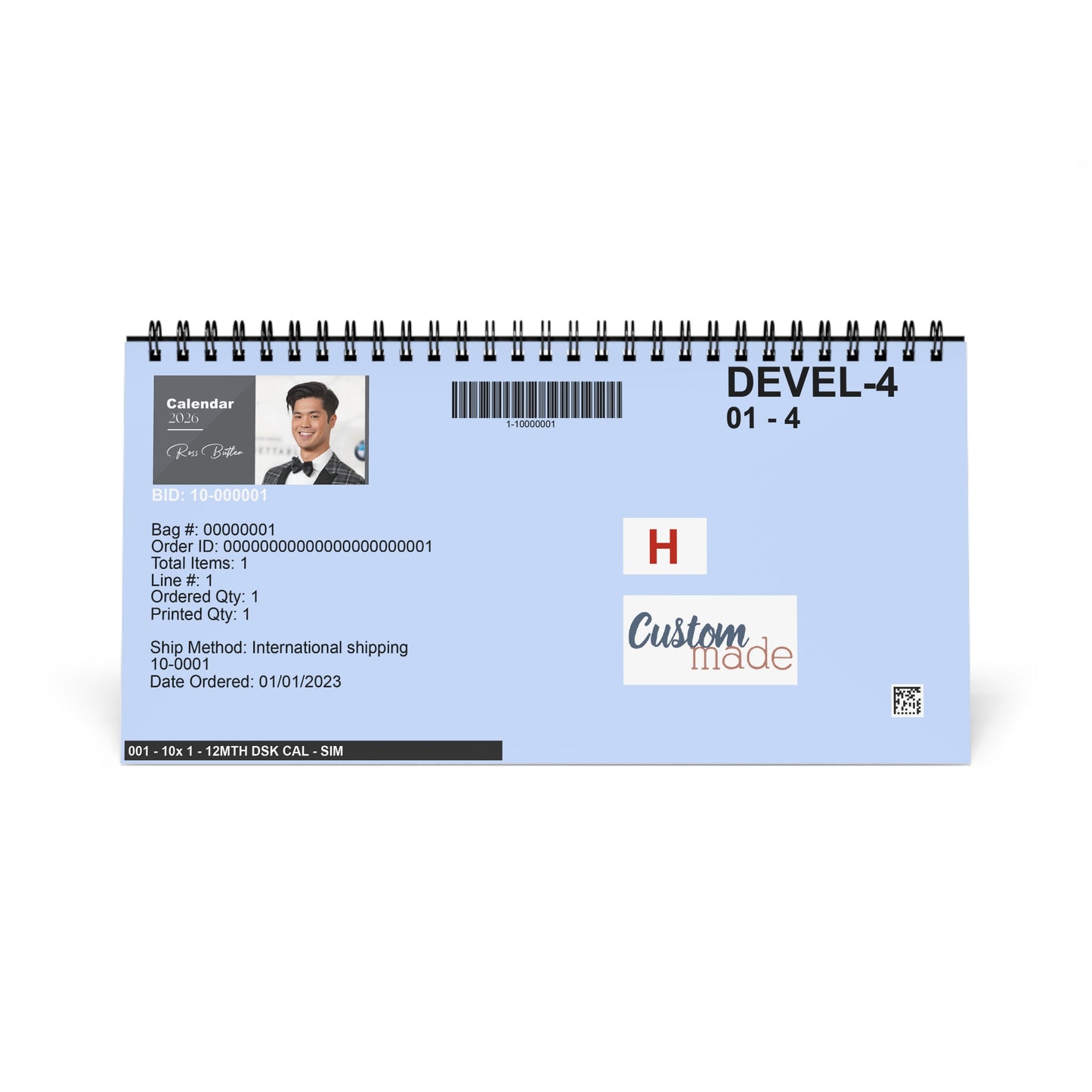 Ross Butler 2026 Desk Calendar | Premium Celebrity Photo Calendar | Stylish Desk Decor & Fan Gift