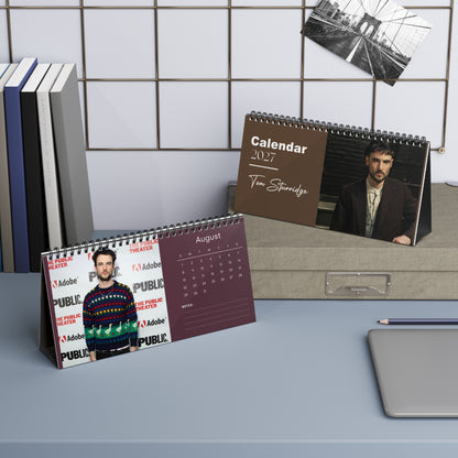 Tom Sturridge 2027 Desk Calendar Vol 1 | Spiral Bound Photo Calendar | Fan Gift