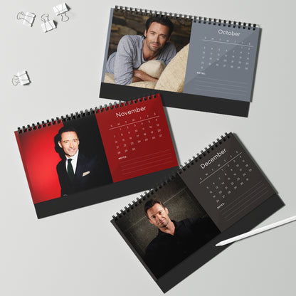 Hugh Jackman 2027 Desk Calendar Vol 4 | Spiral Bound Photo Calendar | Fan Gift