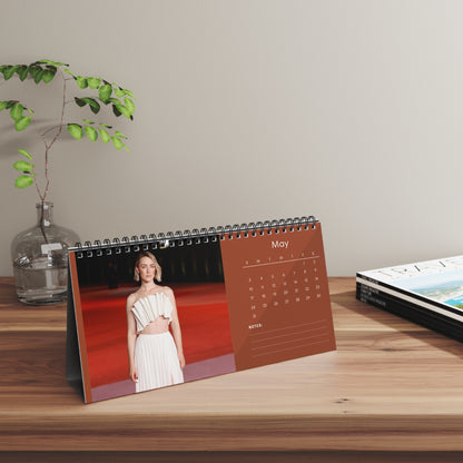Saoirse Ronan 2026 Desk Calendar | Celebrity Photo Calendar | Premium Desk Accessory & Fan Gift