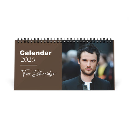 Tom Sturridge 2026 Desk Calendar | Star Photo Calendar | Actor Gift for Fans