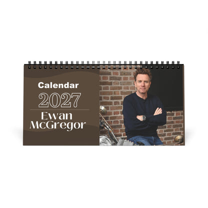 Ewan McGregor 2027 Desk Calendar Vol 3 | Spiral Bound Photo Calendar | Fan Gift