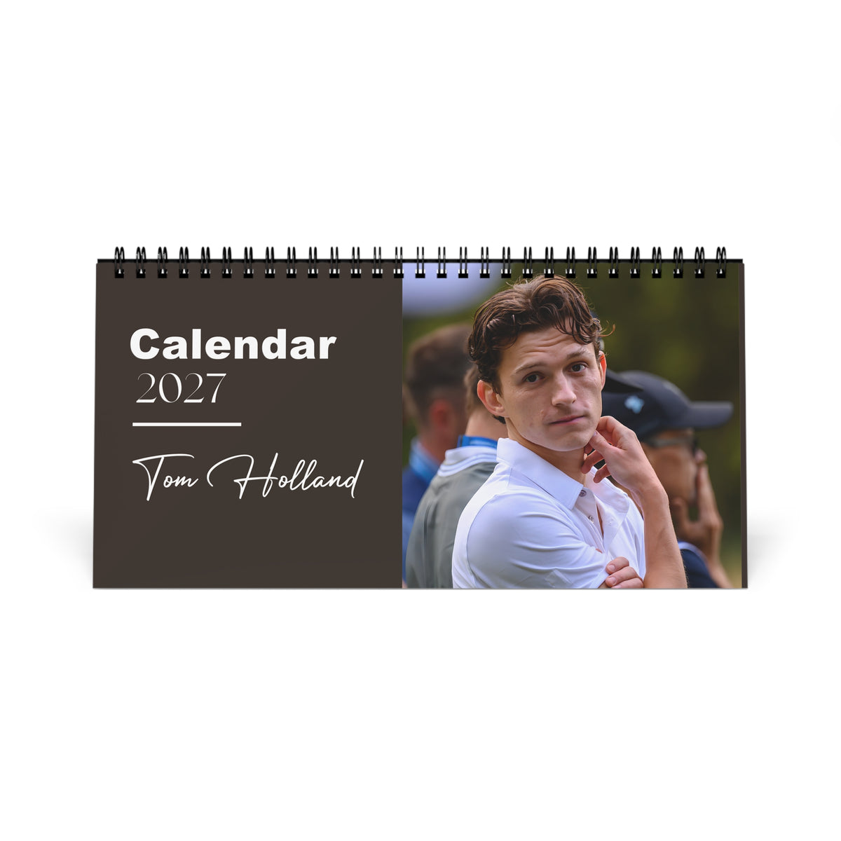 Tom Holland 2027 Desk Calendar Vol 3 | Spiral Bound Photo Calendar | Fan Gift