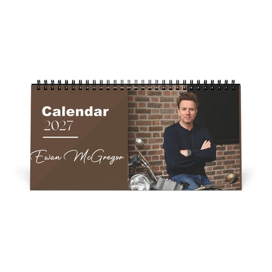 Ewan McGregor 2027 Desk Calendar Vol 5 | Spiral Bound Photo Calendar | Fan Gift