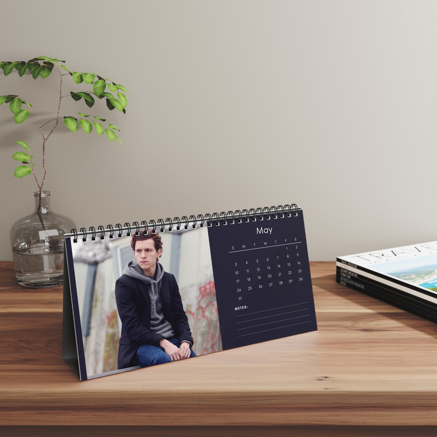 Tom Holland 2026 Desk Calendar - DONT PUSH