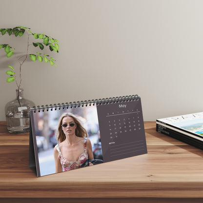 Margot Robbie 2027 Desk Calendar Vol 2 | Spiral Bound Photo Calendar | Fan Gift