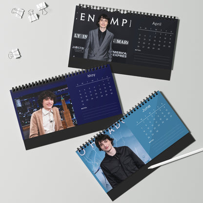 Finn Wolfhard 2026 Desk Calendar | Stranger Things Actor | It Movie Calendar | Actor Gift | Home Office Decor