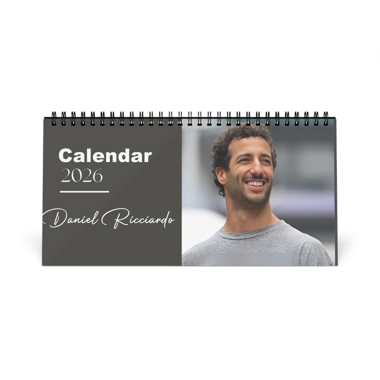 Daniel Ricciardo 2026 Desk Calendar | Formula 1 Racer | F1 Driver Gift | Motorsport Lover Calendar | Office Decor