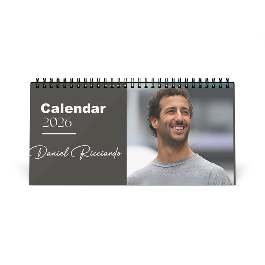 Daniel Ricciardo 2026 Desk Calendar | Formula 1 Racer | F1 Driver Gift | Motorsport Lover Calendar | Office Decor