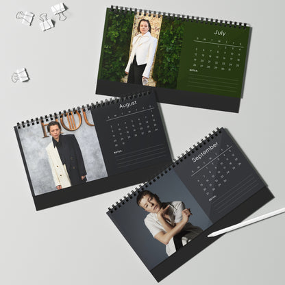 Emma D Arcy 2026 Desk Calendar |Premium Spiral Bound Celebrity Photo Calendar | Collectible Fan Gift | Stylish Desk