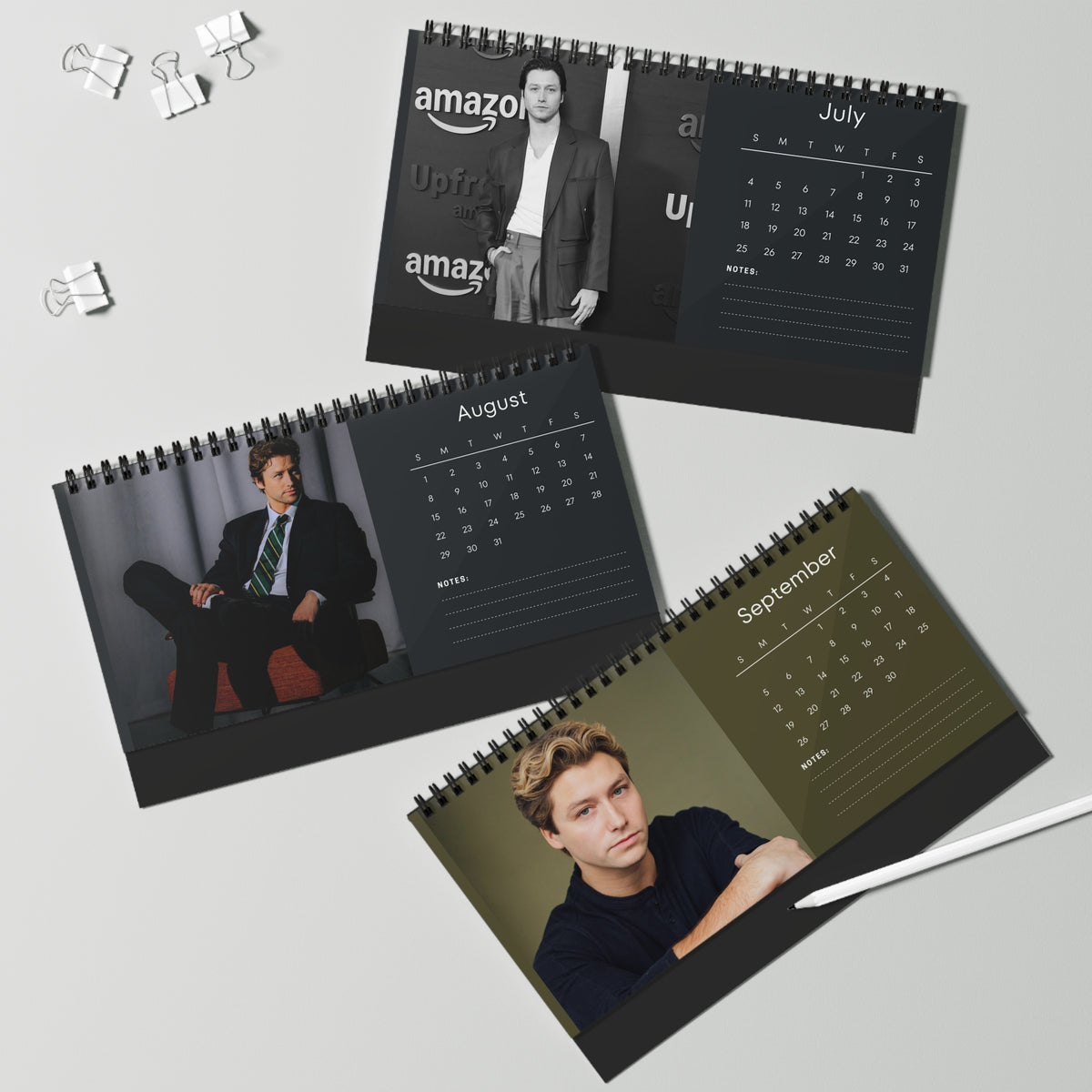 Stephen Kalyn 2027 Desk Calendar | Spiral Bound Photo Calendar | Fan Gift
