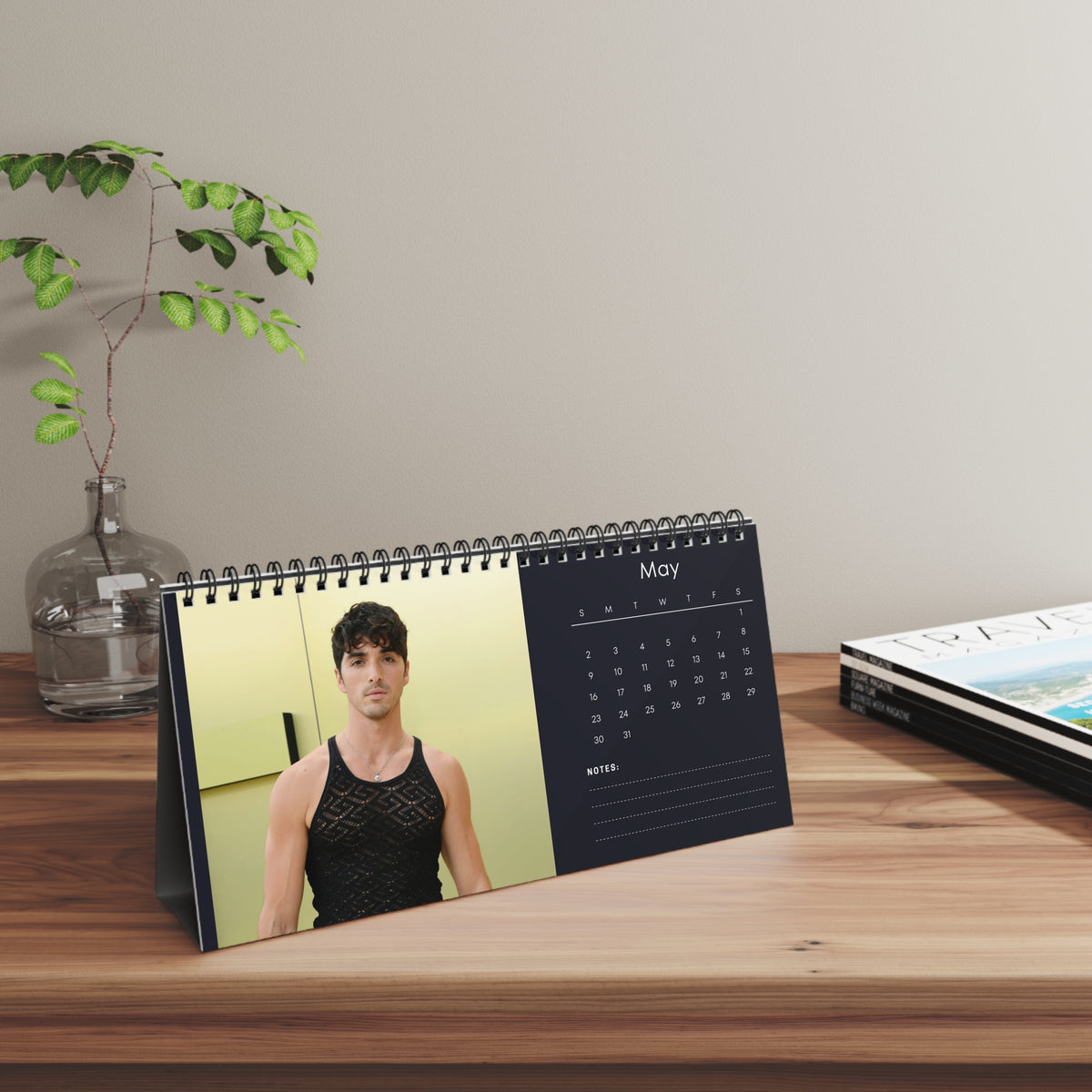 Taylor Zakhar Perez 2027 Desk Calendar Vol 2 | Spiral Bound Photo Calendar | Fan Gift