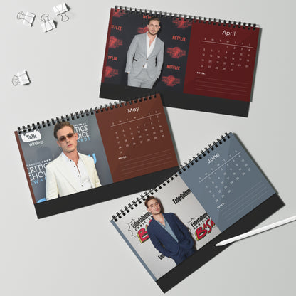 Dacre Montgomery 2026 Desk Calendar | Premium Spiral Bound Celebrity Photo Calendar | High-Quality Fan Gift & Desk Décor