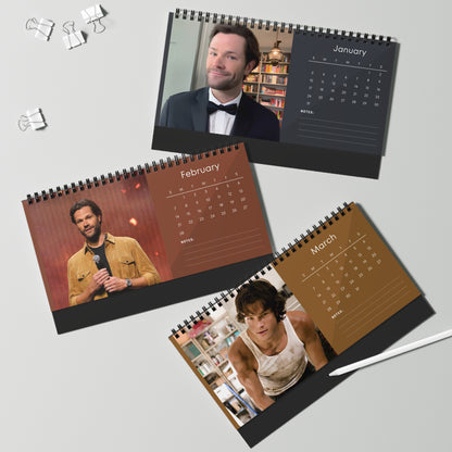 Jared Padalecki 2027 Desk Calendar Vol 1 | Spiral Bound Photo Calendar | Fan Gift