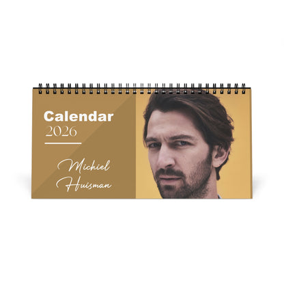 Michiel Huisman 2026 Desk Calendar | Premium Spiral Bound Celebrity Photo Calendar | High-Quality Fan Gift & Desk Décor