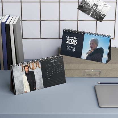 Emma D Arcy 2026 Desk Calendar |Premium Spiral Bound Celebrity Photo Calendar | Collectible Fan Gift | Stylish Desk