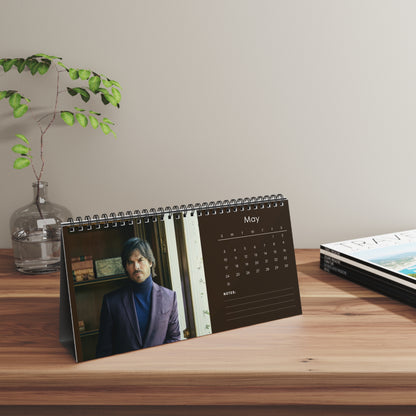 Ian Somerhalder 2026 Desk Calendar | Premium Spiral Bound Celebrity Photo Calendar | Collectible Fan Gift | Stylish Desk & Office Décor