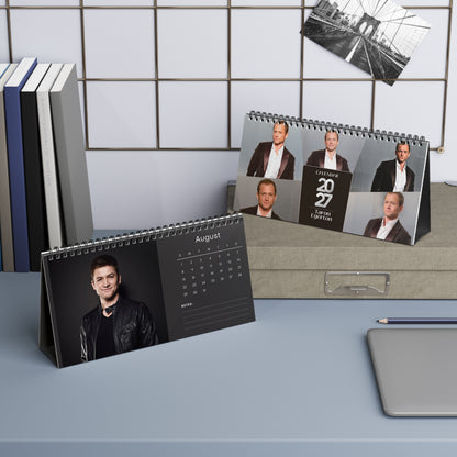 Taron Egerton 2027 Desk Calendar Vol 3 | Spiral Bound Photo Calendar | Fan Gift